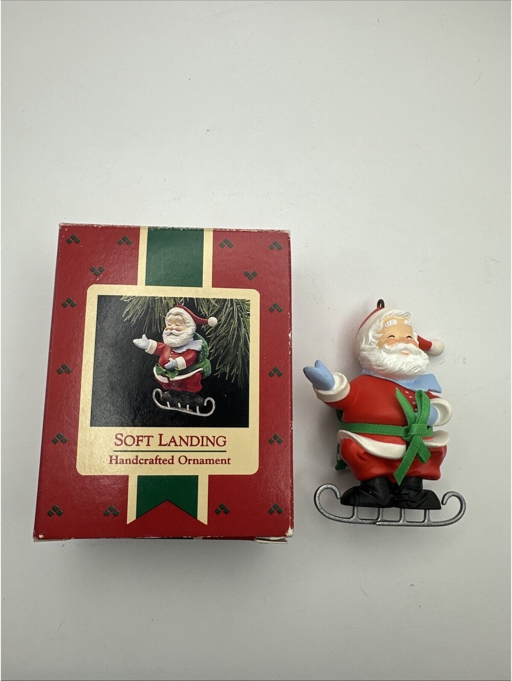 Hallmark Keepsake Ornament 1988 Soft Landing - Ice Skating Santa in box
